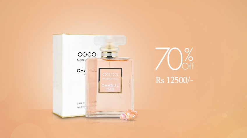 70% off, Rs 12500 only for Coco Chanel Mademoiselle Perfume for