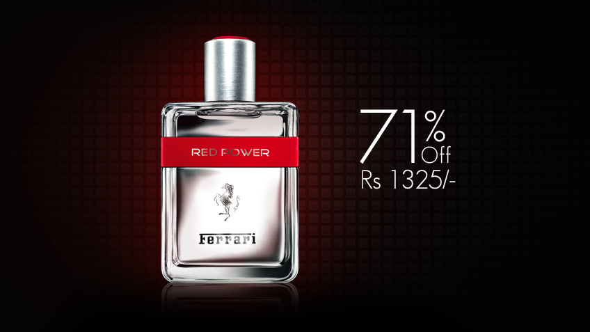 71% off, Rs 1325 only for Ferrari Red Power Perfume for Men (First Copy)
