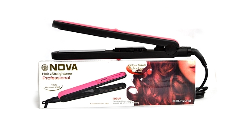 40% off, Rs 1300 Professional Hair Straightener 100% Aluminium Sheet by Nova - FREE DELIVERY. (One Year Warrantee)