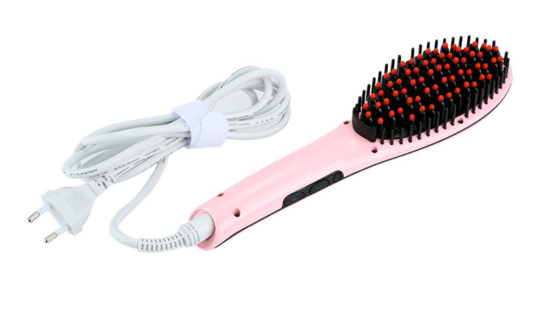55% off, Rs 2150 only for Original Professional Fast Hair Straightener Magic Brush (Model No: HQT-906)