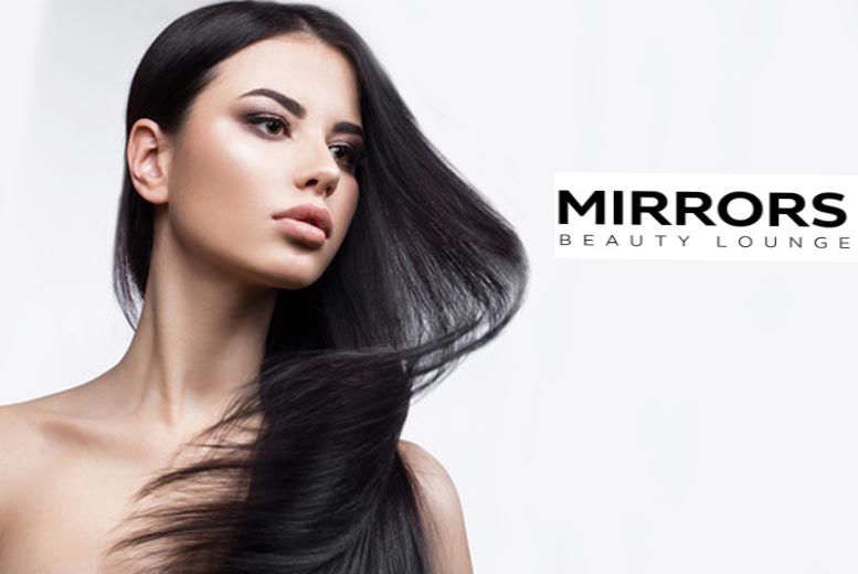 44% off Rs 6999 only for Keratin Treatment (Short Length) + Hair Cut with Blowdry + Shoulder Massage + Eyebrows & Upper lips by Mirrors Beauty Lounge, Wapda town, Lahore.