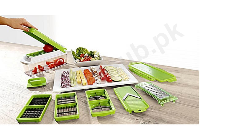 Original 12 Pieces Genius Nicer Dicer Plus - Free home Delivery