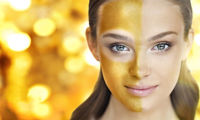 74% off, Rs 1850 only for Gold facial + Whitening skin polisher + Neck and shoulder massage + Whitening manicure + Whitening pedicure + Hand and feet polisher + Hand and feet massage + Hot oil head massage or Hair Cutting+ Threading (Upper Lips and Eye Brows) by Lady Gaga Salon & Spa Gulberg-III, Lahore.