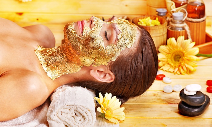Gold-Facial + Whitening Skin Polisher + Whitening Manicure + Whitening Pedicure with Polisher + Hand and Feet massage + Neck and Shoulder Massage + Hot Oil Head Massage + Threading (Eye brow + Upper lips) at The Beauty Room Salon Gulberg, Lahore.