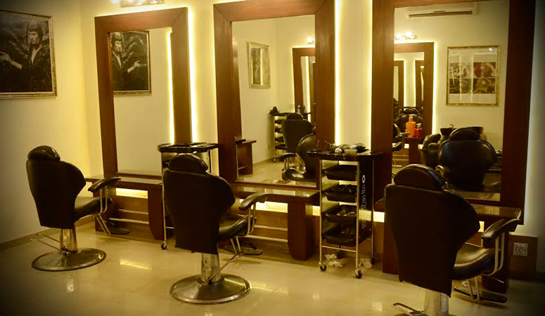 Hair Cutting + Blow Dry + Manicure + Pedicure + Head And Foot Massage + Threading (Upper Lip & Eye Brows) by Saba Salon Gulberg 2, Lahore.