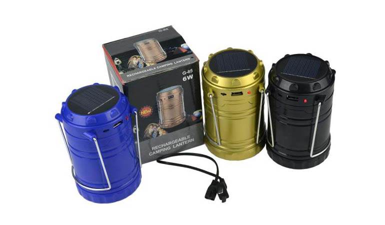 Rechargeable LED Solar Lamp Camp (Portable Night Light)