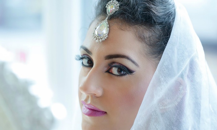 Look Stunning On Your Big Day!  Get Bridal Makeup (Barat OR Walima) + Creative Hair Styling + Whitening Facial + Spa Whitening Manicure + Spa Whitening Pedicure + Eyelashes Application + Dupatta Setting + Jewelry Setting + Nail Color Application + Threading (Eyebrows & Upper Lips) at The Beauty Room Salon Gulberg Lahore.