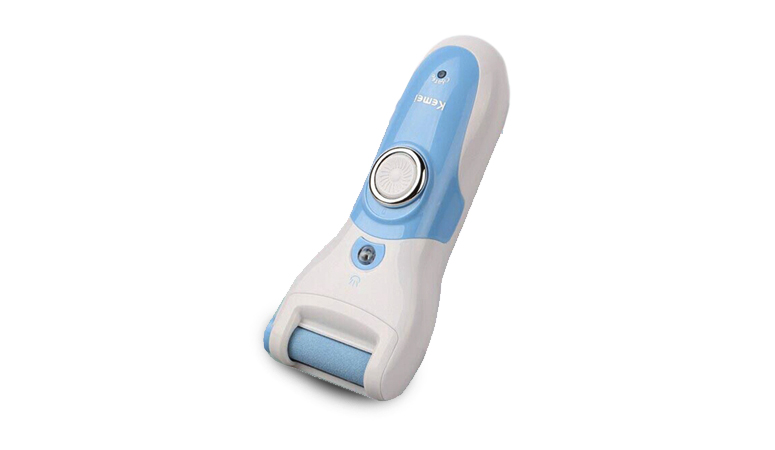 KEMEI KM-2503 Rechargeable Electric Callus Remover Pedicure Foot File with Replaceable Roller