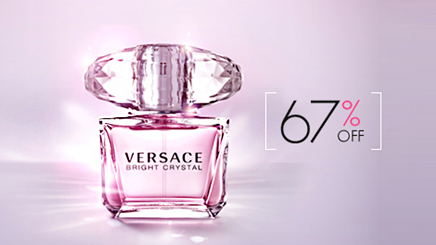 67% off, Rs 14500 only for Versace Bright Crystal Eau de Toilette Spray for Women (Original)