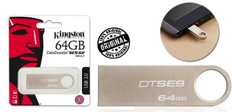 Original 64GB Kingston 2.0 USB With 5 Years Warranty