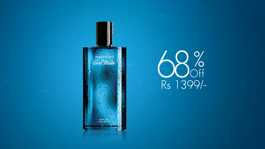 68% off, Rs 1399 only for Davidoff Cool Water Cologne for Men (First Copy)