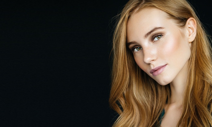 Party Makeup + Hair Style + Eye Lashes + Nail Color + Dupatta Setting by Avalon Beauty Lounge, Phase II DHA Lahore. 