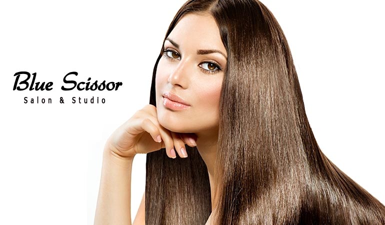 58% off Rs 7500 only for L'oreal Hair Xtenso or Hair Rebonding + Hair Cut + Hair Protein Treatment + Head Wash at Blue Scissors Studio, Wapda Town and Johar Town, Lahore