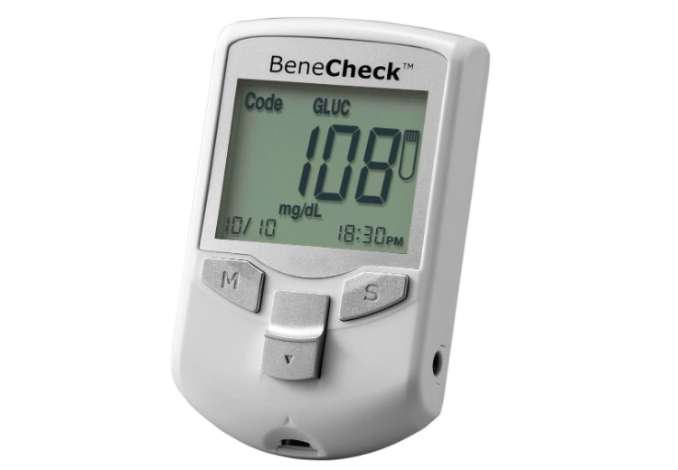 BeneCheck Multi-Monitoring Meter (3 in 1 Sug,Chol,Uric Acid Meter kit) Plus Total Cholesterol Test Strips (with Lancing Pen - Strips - Lancets & Carry Case)