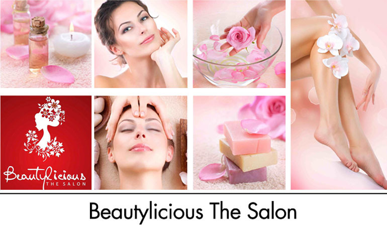 Dermcos/Derma IG Faicial + Whitening Face Polisher + Neck & Back Polisher + Whitening Manicure & Pedicure + Full Arms & Feet Polisher + Hair Protein Treatment or Hair Cut + Back & Shoulder massage + Eyebrows & Upper Lips Threading at Beautylicious the Salon DHA Lahore.