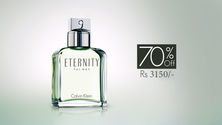 70% off, Rs 3150 only for CK Eternity Perfume for Men (3.4 Fl. Oz.)