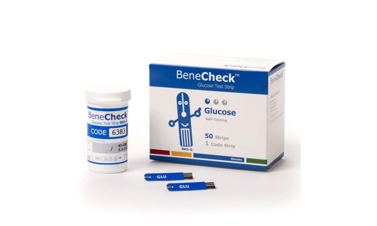 BeneCheck 3 in 1 Multi-Monitoring Meter - Blood Glucose/Total Cholesterol/Uric Acid With Glucose test strip.