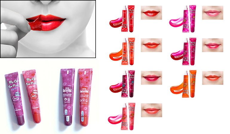 48% off, Rs 1450 only for Oops My Lip Tint Pack Set for Her 15g (Berrisom 6 Colors) - FIRST IMPRESSION