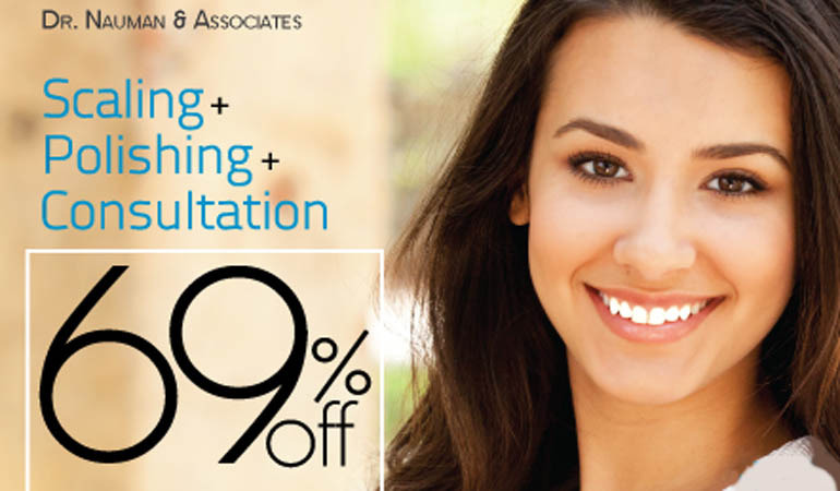 Lahore Deal Alert: 69% off, Rs. 2499 only for Shine and beam!  Scaling + Polishing + Dental Consultation at Dr. Nauman & Associates, DHA Lahore