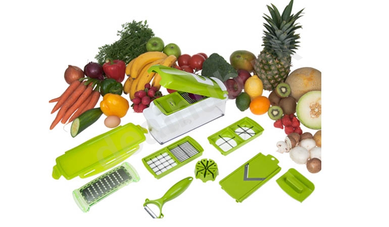 Original 12 Pieces Genius Nicer Dicer Plus - Free home Delivery