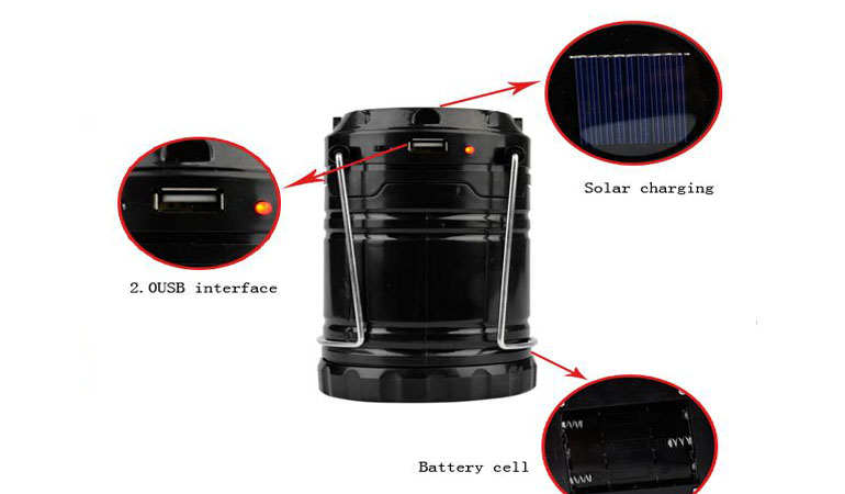 Rechargeable LED Solar Lamp Camp (Portable Night Light)