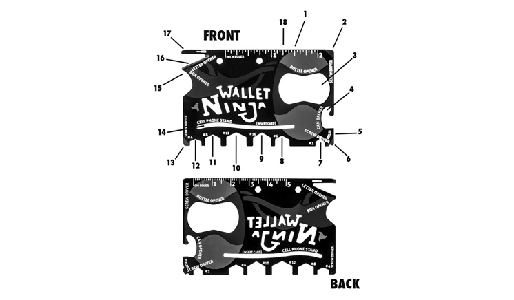 18-in-1 Multifunctional Ninja Wallet