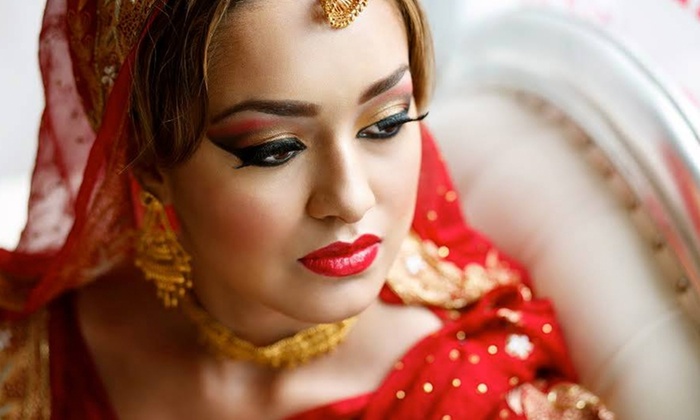 Look Stunning On Your Big Day! Get Bridal Makeup (Barat OR Walima) + Creative Hair Styling + Whitening Glow Facial + Herbal Polisher & Bleach + Spa Whitening Manicure + Spa Whitening Pedicure + Eyelashes Application + Dupatta Setting + Jewelry Setting + Nail Color Application + Threading (Eyebrows & Upper Lips) at Faiqa Signature Salon & Spa Wahdat Road, Lahore.