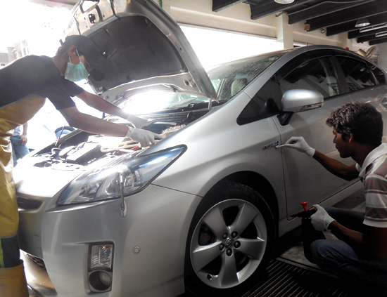 Engine Tuning + Car Wash + 4 Wheels Brake Service + Wax Polish Deal