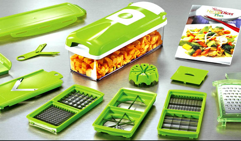 Original 12 Pieces Genius Nicer Dicer Plus - Free home Delivery