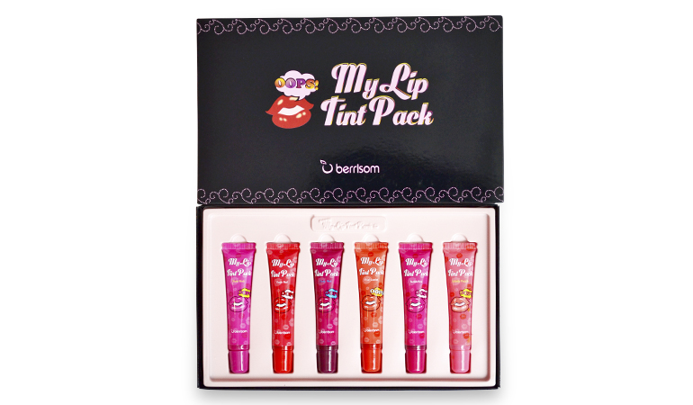 48% off, Rs 1450 only for Oops My Lip Tint Pack Set for Her 15g (Berrisom 6 Colors) - FIRST IMPRESSION