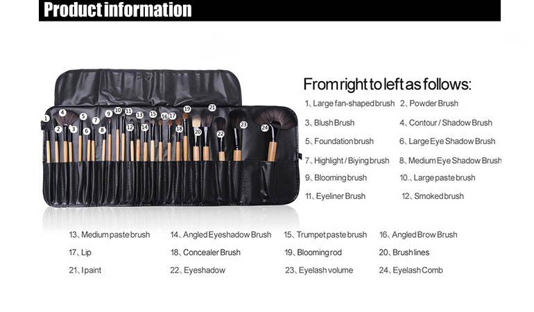 57% off, Rs 1825 only for Bobbi Brown 24 Brushes (Replica)