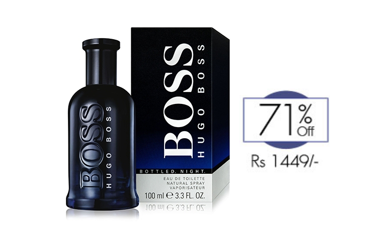 BACK IN STOCK: 71% off, Rs 1449 only for Hugo Boss Bottled Night Perfume for Men - FREE DELIVERY.