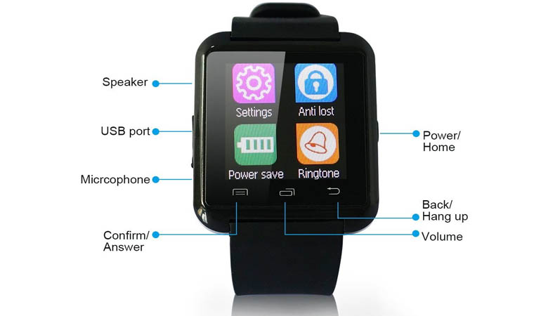 U8 - Original Bluetooth Smart Watch  (Android & IOS)
