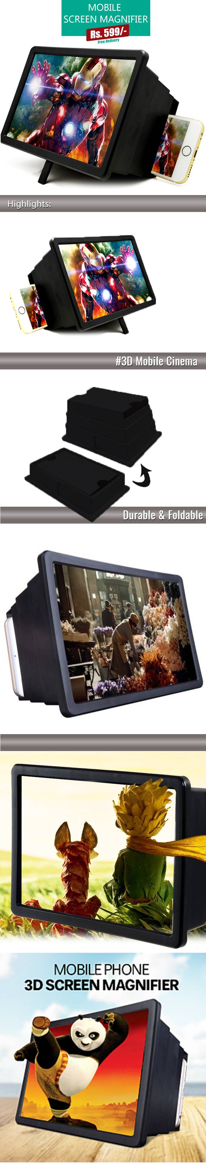 3D Mobile Screen Magnifier