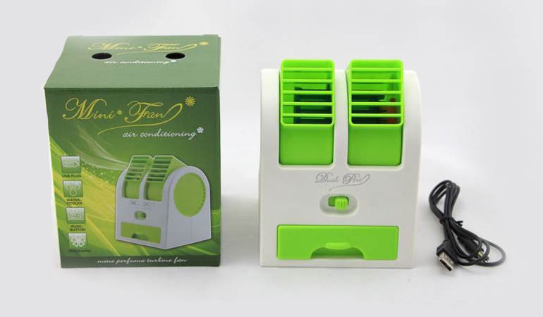 42% off, Rs 1299 only for Original Mini Air Conditioner Dual Turbine.