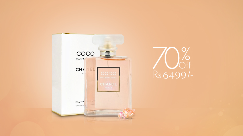 70% off, Rs 6499 only for Coco Chanel Mademoiselle Perfume for women