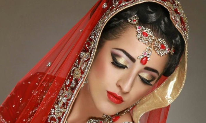 Look Stunning On Your Big Day! Get Bridal Makeup (Barat OR Walima) + Creative Hair Styling + Whitening Glow Facial + Herbal Polisher & Bleach + Spa Whitening Manicure + Spa Whitening Pedicure + Eyelashes Application + Dupatta Setting + Jewelry Setting + Nail Color Application + Threading (Eyebrows & Upper Lips) at Faiqa Signature Salon & Spa Wahdat Road, Lahore.